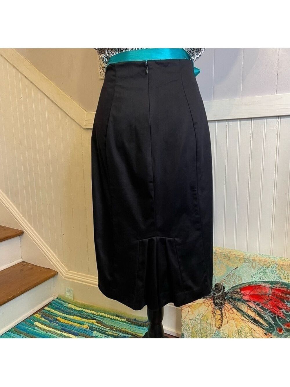 Worthington pencil skirt with back kick pleats 6 - Picture 3 of 12